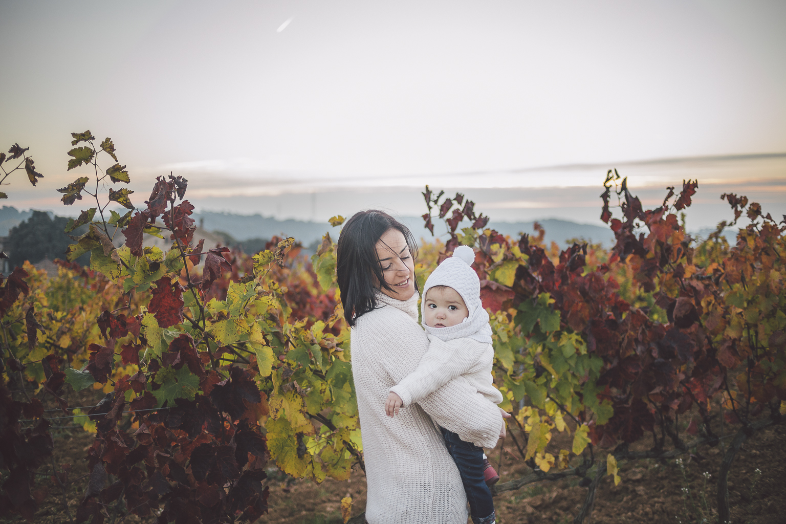 Fotógrafo familiar :: Amanecer entre viñas