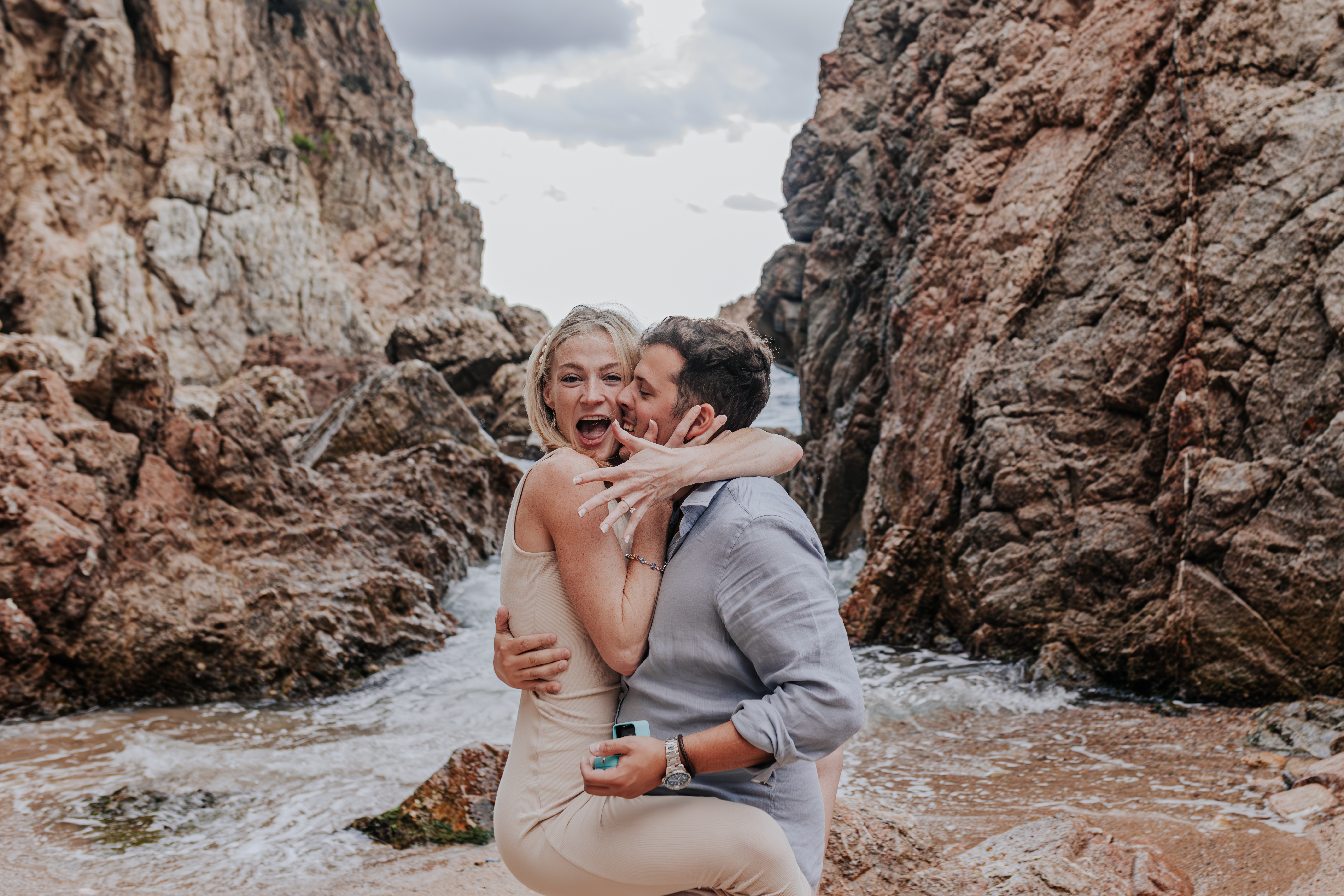 Pedida de mano :: Sorpresa :: Reportaje de pareja :: Preboda :: Save the date :: reportaje de pareja :: Costa brava :: surprise proposal