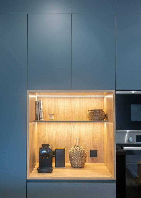 Cocina de alta gama con equilibrio entre estética y funcionalidad
